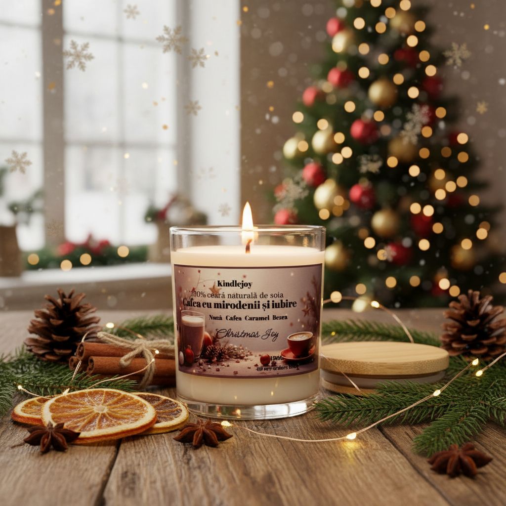 Lumânare parfumată - Cafea cu Mirodenii și Iubire