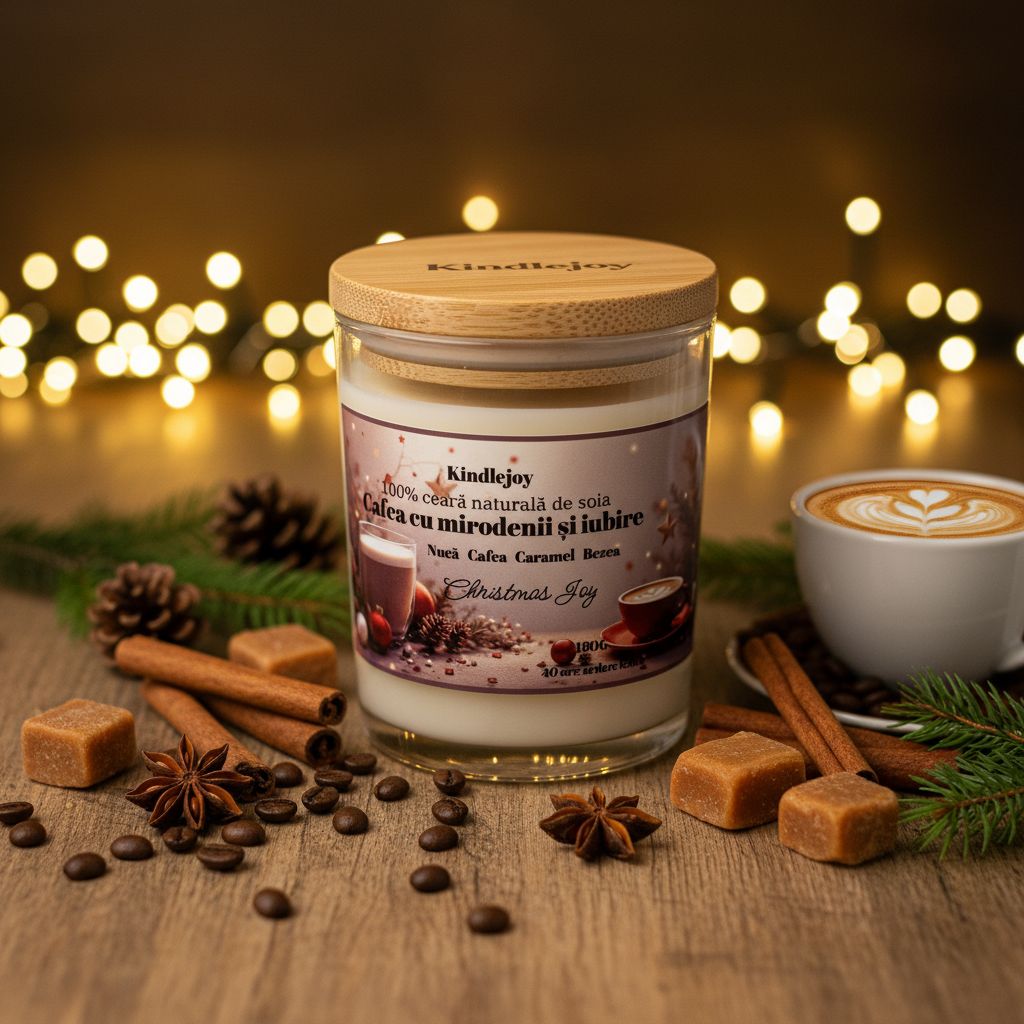 Lumânare parfumată - Cafea cu Mirodenii și Iubire
