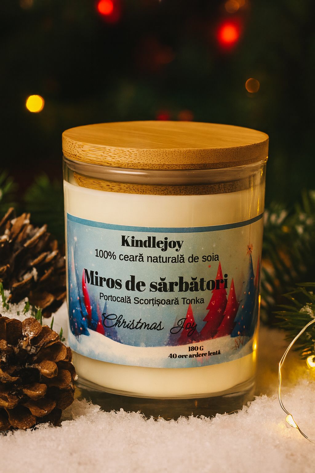 Lumânare parfumată - Miros de Sărbători